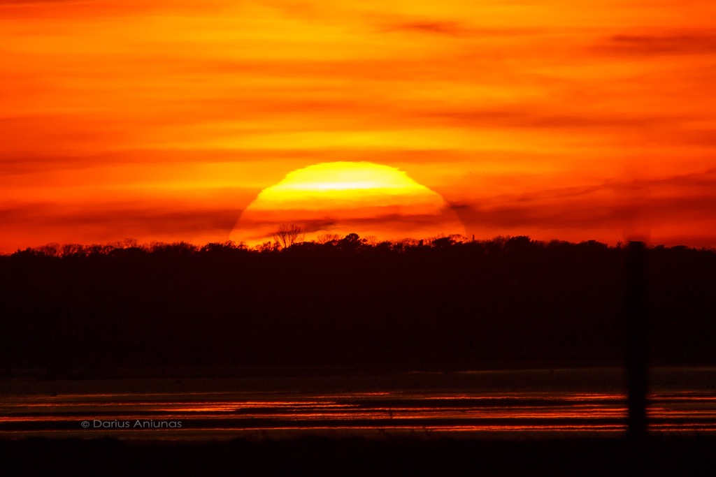 BIG sunset in Brewster today!  © Darius Aniunas