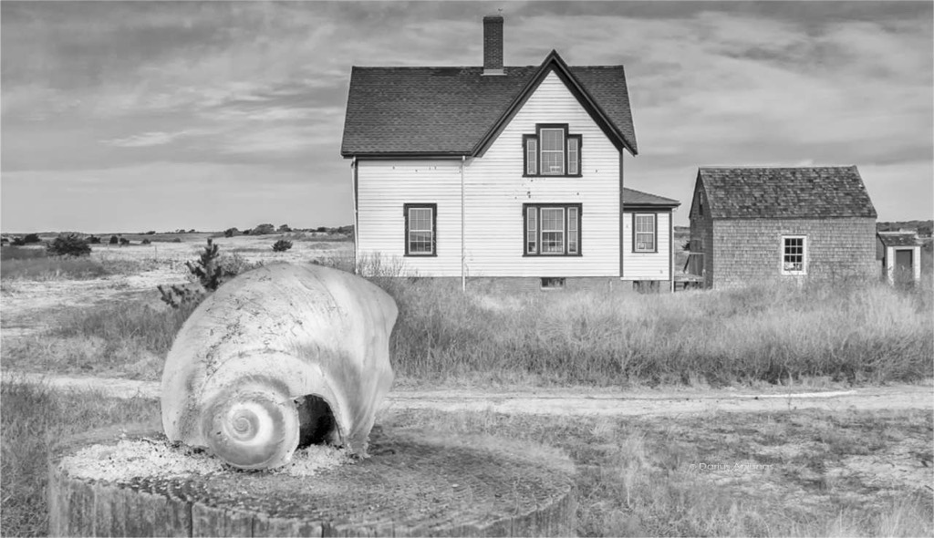 cape cod house. Chatham, Massachusetts. black white photography