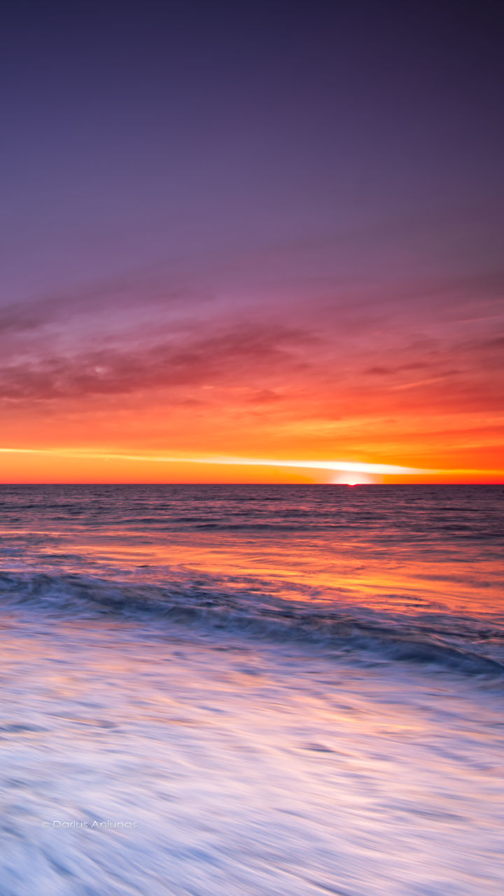 Ocean sunrise, Nauset beach, Orleans, MA.