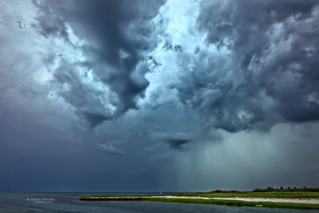 Cape Cod weather photography storm clouds over Rock harbor beach in Orleans, Massachusetts. © Darius. A - Dapixara.com