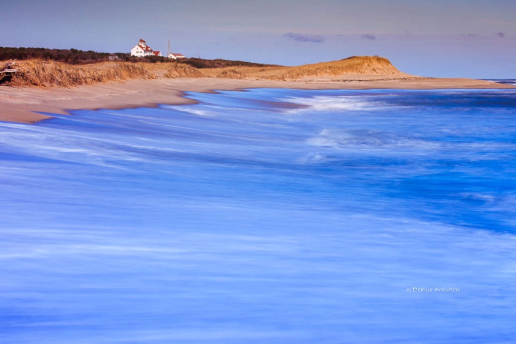 Waves as Coast Guard beach in Eastham, Cape Cod, MA.