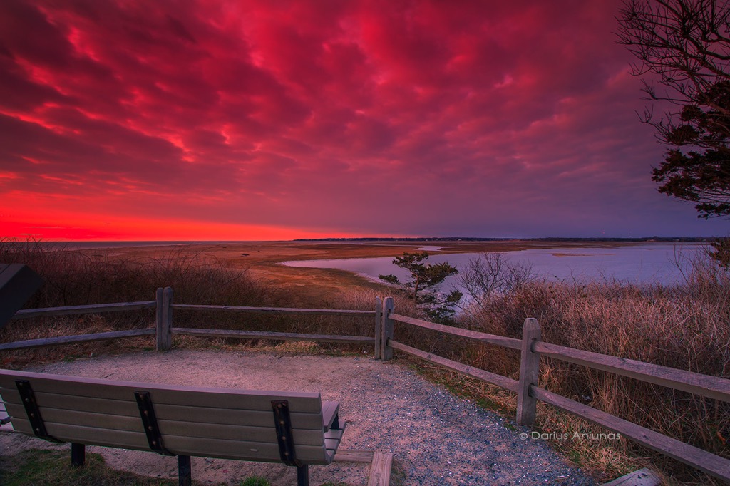 Glorious sunrise this morning!  Salt Marshes, Cape Cod National Seashore, Eastham. 