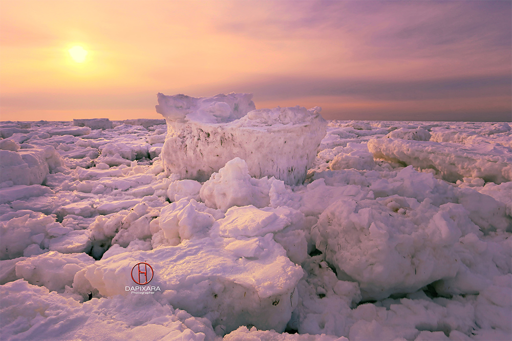 Great Island Ice Chunks March 7 2015. Wellfleet, Cape Cod icebergs photo by photographer Dapixara.