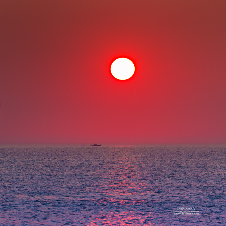 Here Comes The Sun! Ocean sunrise in Chatham, Cape Cod. © Dapixara photography.