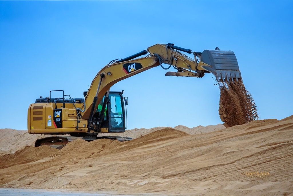 Nauset beach , Orleans Massachusetts. Rebuilding sand dunes 2019.  Dapixara photography.