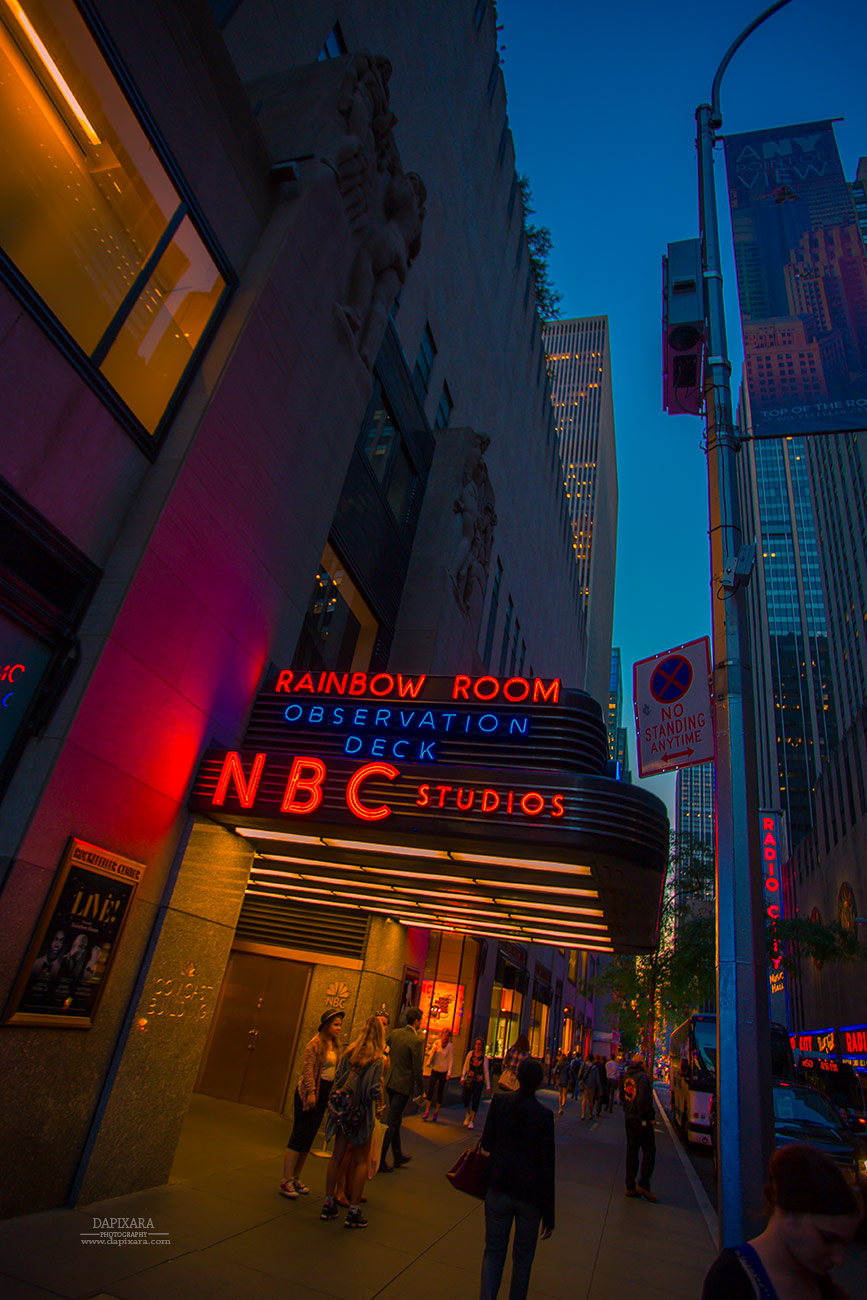 New York City The NBC Studios, Rainbow Room. Dapixara NYC photography https://dapixara.com
