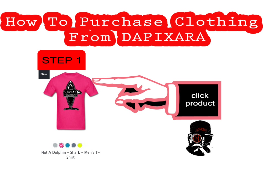 online clothing stores. How to purchase clothing from Dapixara's online clothing stores. Step by Step.