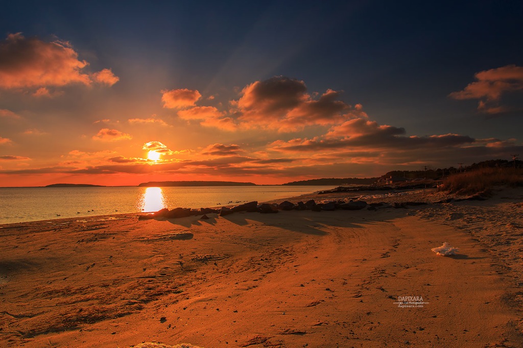 Radiant sunset tonight at Mayo beach in Wellfleet. Photo by Dapixara https://dapixara.com