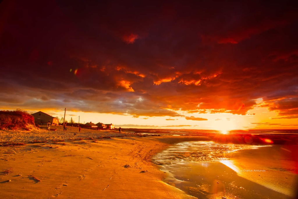 Sunset at Skaket beach, Orleans Massachusetts.