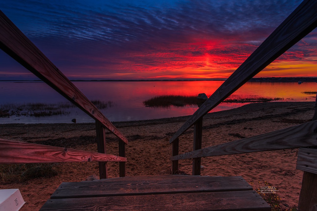 Cape Cod Sunrises: Sky Over Nauset Beach Painted By Nature! Photo by Dapixara https://dapixara.com