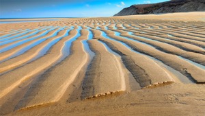 Sand Ripples At Low Tide. Fine Art beach photography by Dapixara. © 2014