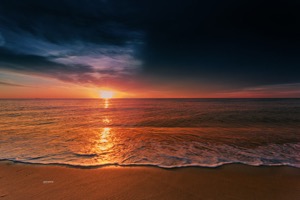 Atlantic Ocean sunrise, framed prints for sale dapixara.com