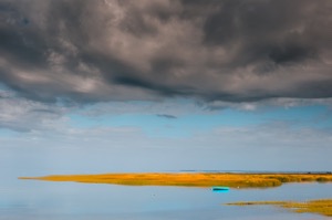 The calm waters of the Boat Meadow in Eastham, Cape Cod.