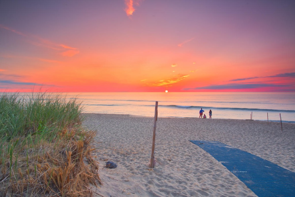 The sunrise was wild today! Coast Guard beach, Eastham MA. © Darius Aniunas.