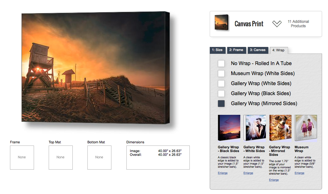 canvas beach and ocean photo art for sale for nautical wall art decor.