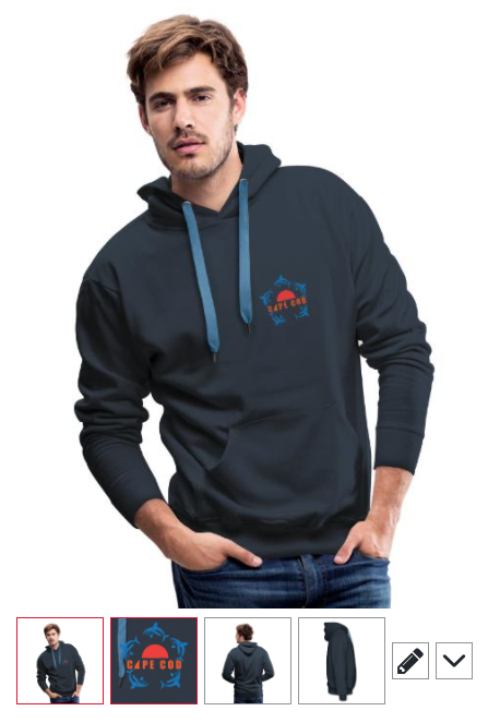 cape cod sharks hoodie shop online