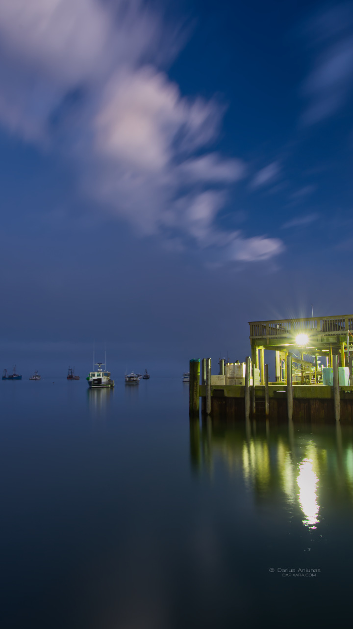 chatham ma night at harbor