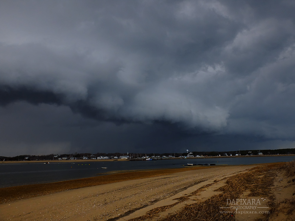 Dramatic Cloud cell and rainbow over Wellfleet today! 4
