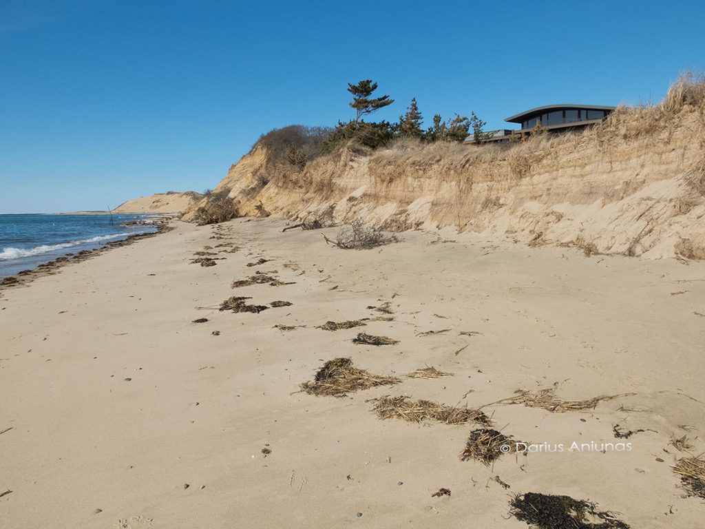 house on great island wellfleet colapsing into ocean