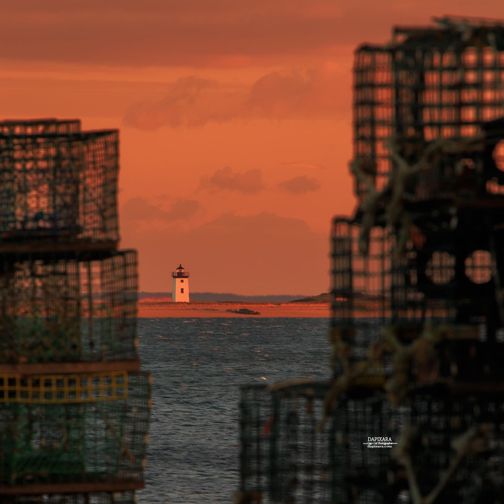 Long Point Lighthouse Provincetown MA. Cape Cod lighthouses © Dapixara.