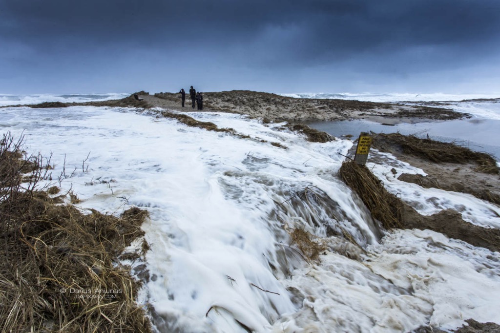 nauset beach orleans cape cod before storm