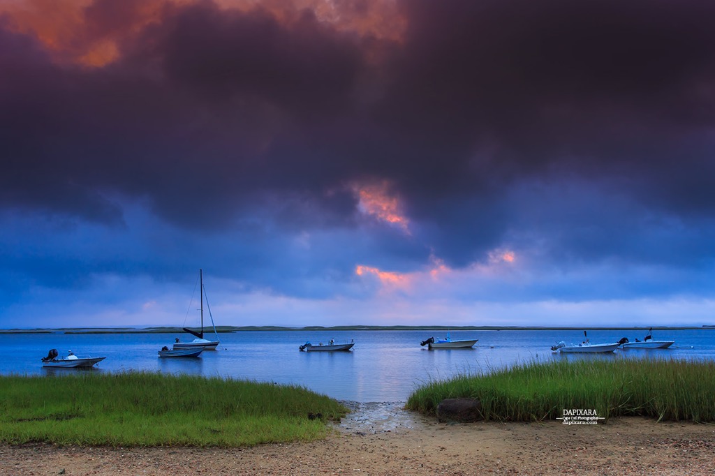 Orleans Nauset Heights. Today's sunrise with dramatic looking sky. Orleans, Nauset Heights. August 9, 2018. © Dapixara photography.