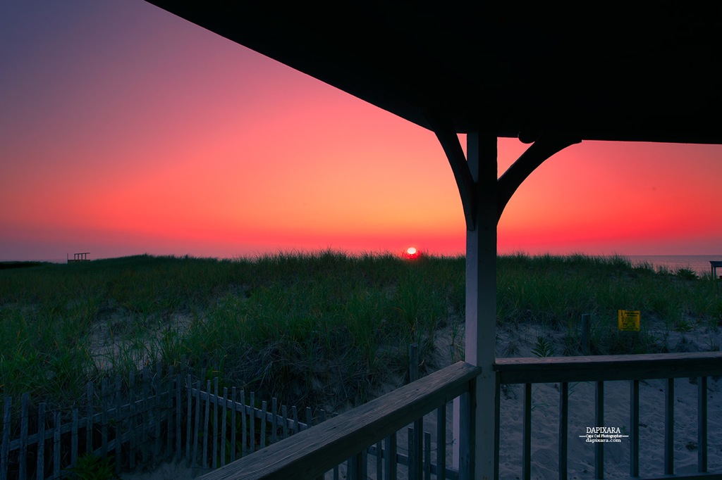 August 1, 2017 - Radiant Sunrise at Nauset Beach. https://dapixara.com Cape Cod photos.