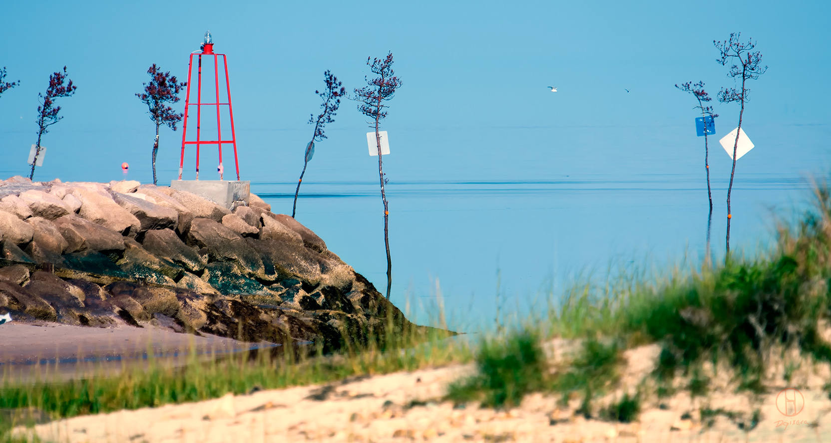 Rock Harbor Breakwater Cape Cod. Cape Cod photos.