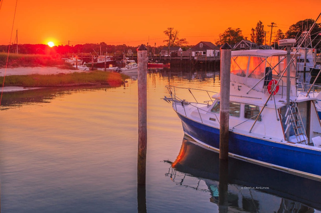 Fishing boats at Rock Harbor, Orleans, Mass.
