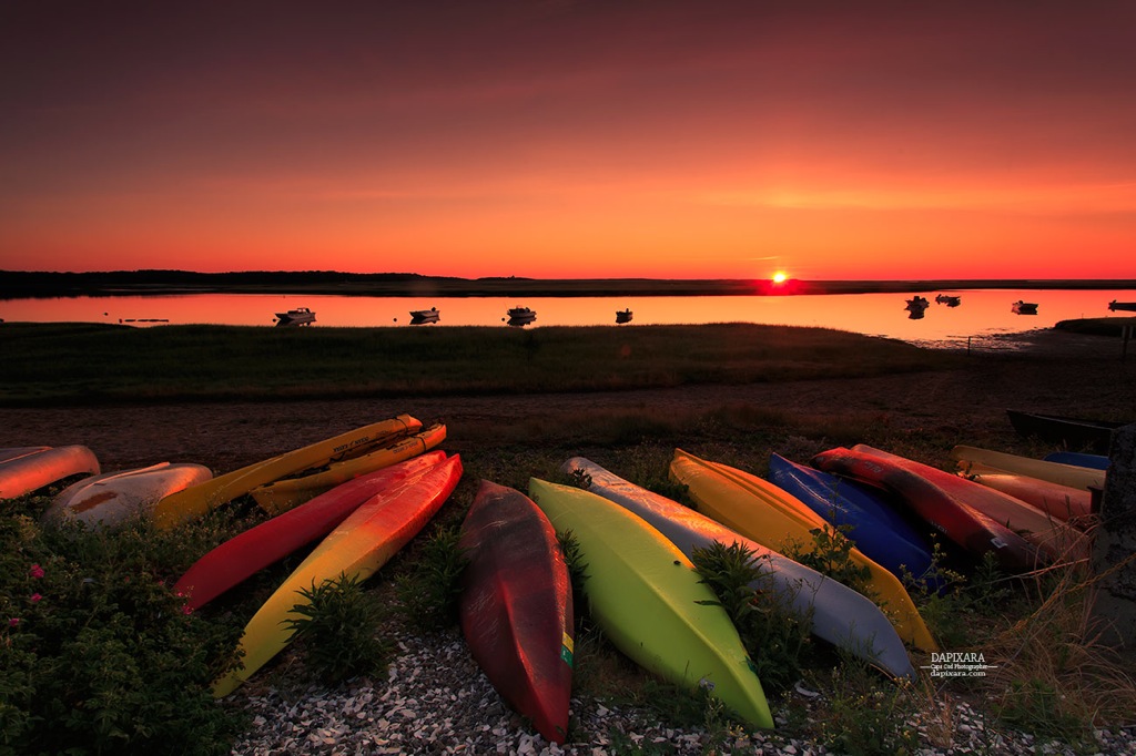 Jazzy Sunrise Today From Cape Cod National Seashore. Photo by Cape Cod photographer Dapixara.