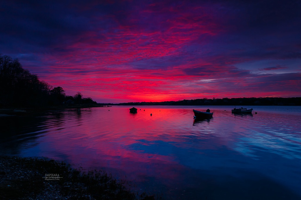 Sunrise - Eastham Cape Cod, Massachusetts. Cape Cod Sunrise! Unexpected Out Of This World Sunrise Today at Cove in Eastham Massachusetts. Photo by Cape Cod artist Dapixara https://dapixara.com