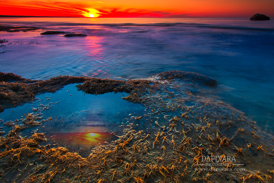 Sunset Reflection at Rock Harbor in Cape Cod. Photo by Dapixara.