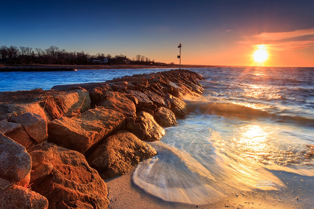 Swanky sunset at Rock Harbor, Orleans MA. Dapixara photography https://dapixara.com