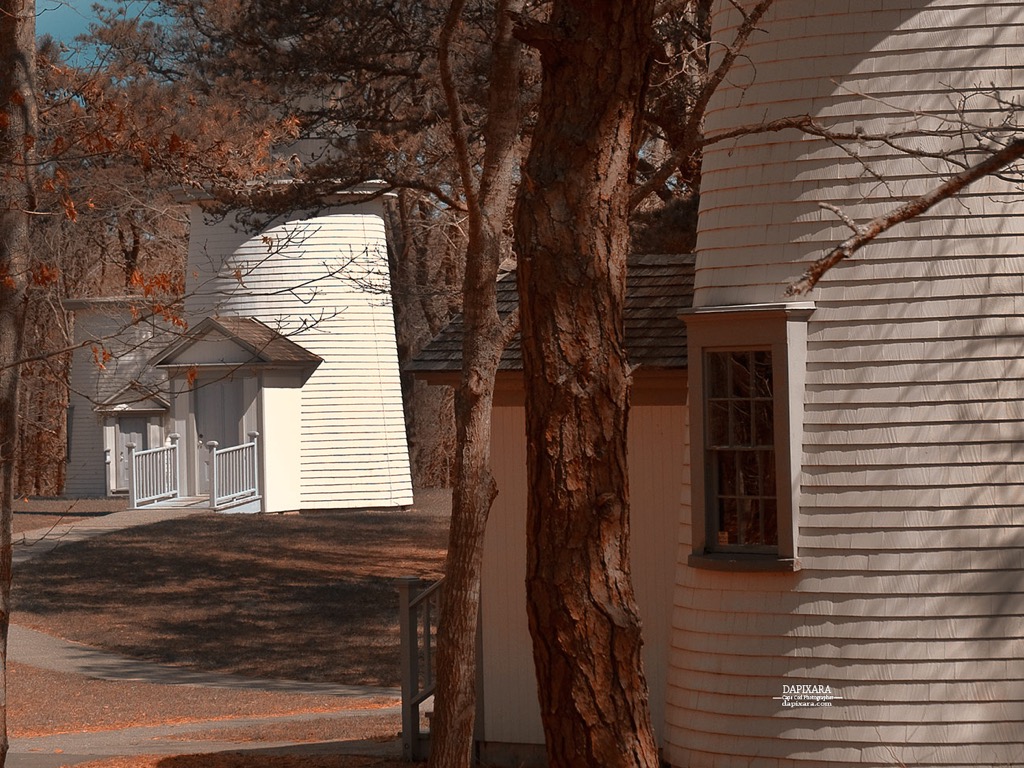 The Three Sisters Lighthouses, Eastham, Cape Cod. © Cape Cod Lighthouses © Dapixara.