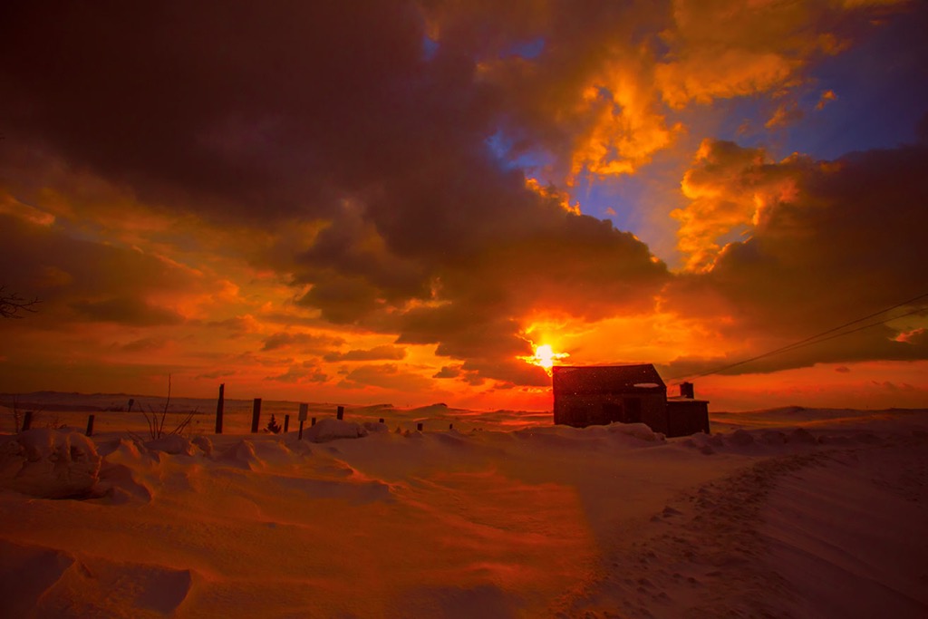 truro massachusetts, winter sunset. © Dapixara - Cape Cod photography.