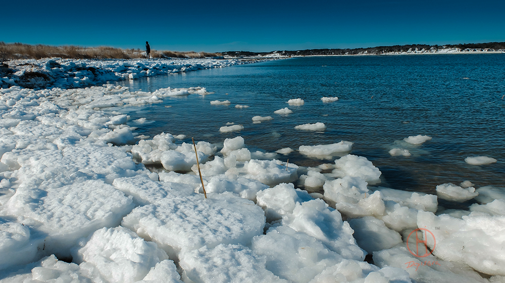 Wellfleet, Indian Neck beach. Indian Neck Jetty on Wellfleet harbor.