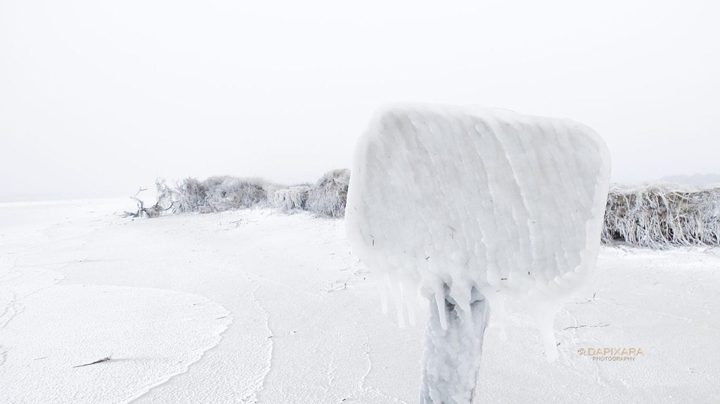 winter storm at duck harbor beach wellfleet mass. © ©Dapixara Cape Cod Images.