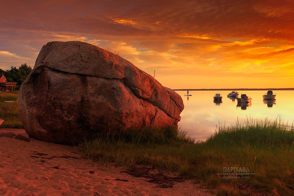 Wowza Sunrise over Cape Cod. Sometimes I wake up in the morning to orange, red, and yellow skies. It's so crazy! Dapixara images https://dapixara.com